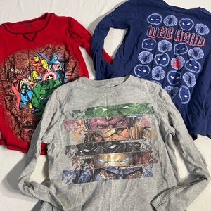 Disney marvel boys long sleeve cotton tees